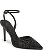 Sam Edelman Hana Rhinestone Embellished Pointed Toe Ankle Strap Dress Pumps - Image 1