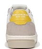 Color:White/Sunflower - Image 3 - Harper Leather and Suede Low-Top Retro Skater Sneakers