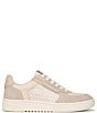 Color:Almond/Limestone/Linen - Image 2 - Harper Leather Suede and Fabric Low-Top Retro Skater Sneakers