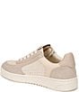 Color:Almond/Limestone/Linen - Image 4 - Harper Leather Suede and Fabric Low-Top Retro Skater Sneakers