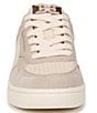 Color:Almond/Limestone/Linen - Image 6 - Harper Leather Suede and Fabric Low-Top Retro Skater Sneakers