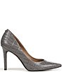 Sam Edelman Hazel Crocodile Embossed Leather Pointed Toe Pumps - Image 2