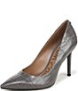 Sam Edelman Hazel Crocodile Embossed Leather Pointed Toe Pumps - Image 6