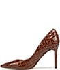 Sam Edelman Hazel Crocodile Print Patent Leather Pointed Toe Pumps - Image 5