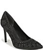 Sam Edelman Hazel Dazzle Fabric Embellished Pointed Toe Pumps - Image 1