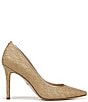 Sam Edelman Hazel Logo Raffia Pointed Toe Pumps, Color:Natural Multi - Image 2