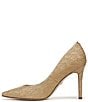Sam Edelman Hazel Logo Raffia Pointed Toe Pumps, Color:Natural Multi - Image 5
