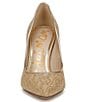 Sam Edelman Hazel Logo Raffia Pointed Toe Pumps, Color:Natural Multi - Image 6