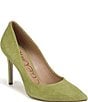 Sam Edelman Hazel Suede Pointed Toe Stiletto Pumps - Image 1