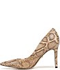Sam Edelman Hazel Python Print Leather Pointed Toe Pumps - Image 5