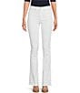 Color:White - Image 1 - High Rise Bootcut Jeans