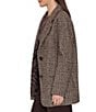 Sam Edelman Houndstooth Notch Collar Button Front Menswear Blazer Coat - Image 4