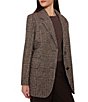 Sam Edelman Houndstooth Notch Collar Button Front Menswear Blazer Coat - Image 5