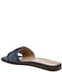 Color:Blue Stone/Hudson Blue - Image 4 - Irina Denim Double E Square Toe Flat Slide Sandals