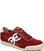 Sam Edelman Ivey Mesh and Suede Double-E Logo Lace Up Sneakers - Image 1