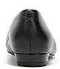 Color:Black - Image 3 - Janina Pointed Toe Leather Embellishment Buckle Flats