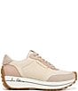 Color:Ivory/Limestone/Soft Rose - Image 2 - Jayce Mesh and Suede Lace-Up Retro Sneakers
