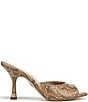 Sam Edelman Jeanie Python Print Leather Dress Slide Sandals - Image 2