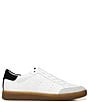Color:White/Black - Image 2 - Josi Gum Sole Leather Lace-Up Sneakers