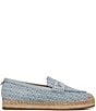 Color:Montrose Blue - Image 2 - Kai Denim Print and Suede Espadrille Inspired Loafers