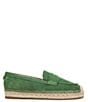 Color:Thyme Green - Image 2 - Kai Espadrille Inspired Suede Loafers