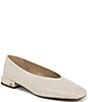 Sam Edelman Kasey High Vamp Leather Square Toe Ballet Flats - Image 1