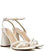 Sam Edelman Kia Leather Sculptural Heel Ankle Strap Sandals | Dillard's