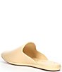 Color:Eggshell - Image 3 - Kylar Leather Quilted Footbed Slip-On Mules