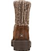 Sam Edelman Laguna Suede Ribbed Knit Chelsea Lugged Booties - Image 3
