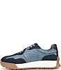 Sam Edelman Langley Raffia and Suede Signature Logo Retro Sneakers - Image 5