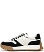 Color:Black/White - Image 5 - Layla Suede and Nylon Retro Sneakers