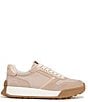 Color:Luxe Beige - Image 2 - Layla Suede and Nylon Retro Sneakers
