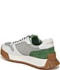 Color:Black/White/Grass Green - Image 4 - Layla Suede and Mesh Lace-Up Sneakers