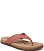 Sam Edelman Lila Basket Weave Raffia Thong Sandals - Image 1