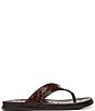 Sam Edelman Lila Leather Croco Pint Flip Flops - Image 2