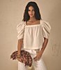 Sam Edelman Lily Raffia Woven Clutch Bag - Image 4