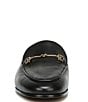 Color:Black - Image 5 - Linnie Leather Career Flat Slip-On Loafer Mules