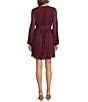 Sam Edelman Long Sleeve Pleated Chiffon Mini Dress - Image 2