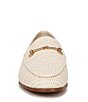 Color:Linen - Image 6 - Loraine Raffia Basket Weave Bit Detail Career Flat Loafers