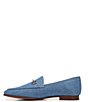 Color:Washed Indigo - Image 5 - Loraine Denim Fabric Bit Buckle Loafers