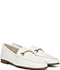 Color:White - Image 9 - Loraine Leather Bit Buckle Loafers