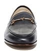 Color:Baltic Navy - Image 6 - Loraine Leather Bit Buckle Loafers
