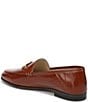 Sam Edelman Loraine Polished Eel Print Leather Bit Buckle Loafers - Image 4