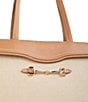 Sam Edelman Loraine Woven Bit Buckle Tote Bag - Image 4