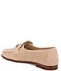 Color:Beechwood - Image 4 - Lucca Suede Ruched Bit Buckle Flat Loafers