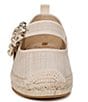 Color:Light Natural - Image 6 - Maddy Basket Weave Mary Jane Espadrille Flats