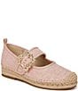 Color:Pink Lotus - Image 1 - Maddy Linen Mary Jane Espadrille Loafers