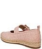 Color:Pink Lotus - Image 4 - Maddy Linen Mary Jane Espadrille Loafers