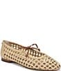 Sam Edelman Marcie Woven Raffia Bow Ballet Flats - Image 1