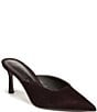 Sam Edelman Margeaux High Vamp Suede Pointed Toe Dress Mules - Image 1